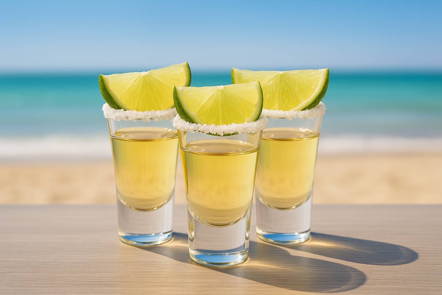 The Salty Sombrero tequila shots